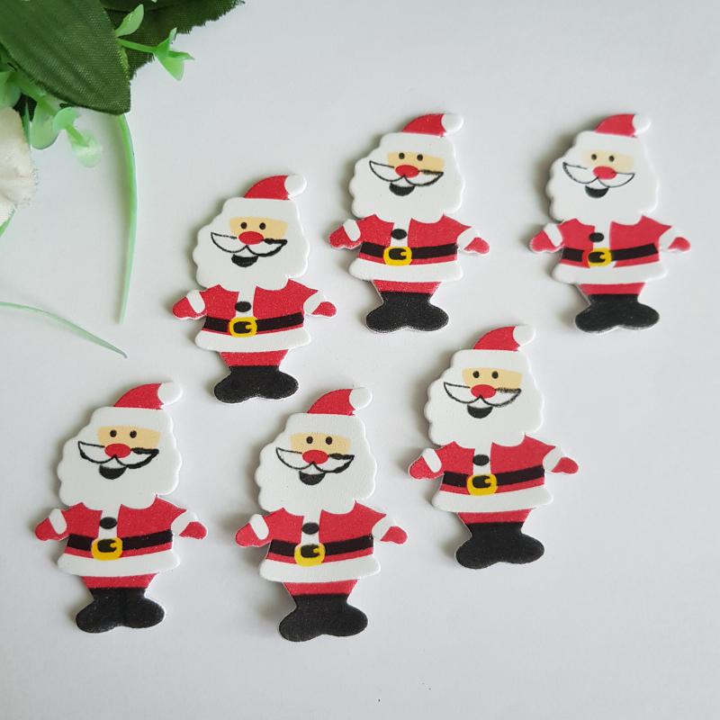 Mikulás alakú pufi matrica, öntapadós karácsonyi dísz DARABRA