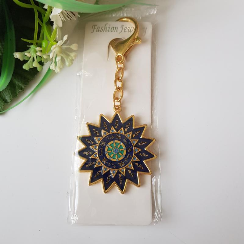 Strasszköves, Feng Shui védő amulett, kulcstartó, táskadísz