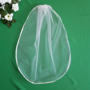 1 rétegű, szatén szélű, EKRÜ menyasszonyi fátyol (8.2)