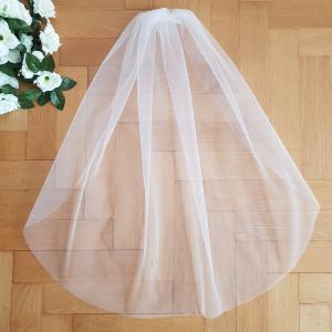 1 rétegű, szegetlen, EKRÜ menyasszonyi fátyol (5.2)