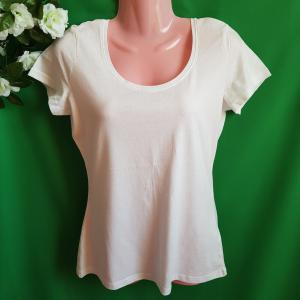 36-os/S-es hófehér rövid ujjú póló, felső