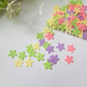 3g-os színes, virág alakú húsvéti konfetti, tavaszi dekoráció