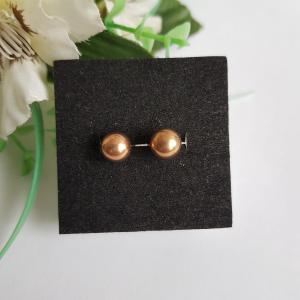 Bronz színű gyöngyfülbevaló