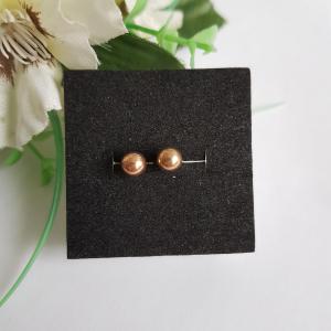 Bronz színű, mini gyöngyfülbevaló