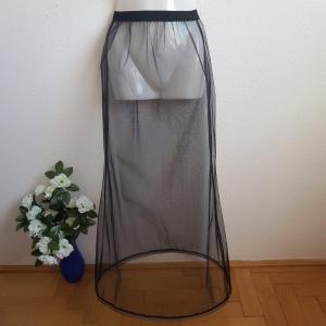 Fekete színű, 1 karikás alsószoknya, abroncs, lépéskönnyítő