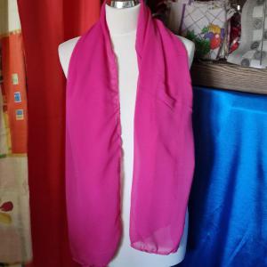 Fukszia színű muszlin sál, kendő, vállkendő, stóla