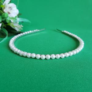 Gyöngyös hajpánt, menyasszonyi hajdísz