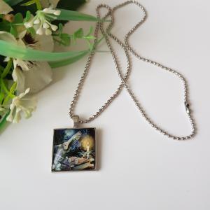 Harry Potter témájú üveg medálos nyaklánc