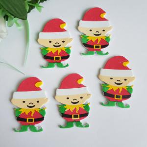 Manó alakú pufi matrica, öntapadós karácsonyi dísz DARABRA