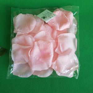 Nagyméretű Rózsaszín textil virágszirom