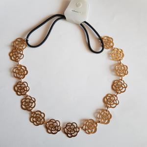 Rózsa díszes gumis hajpánt, hajdísz