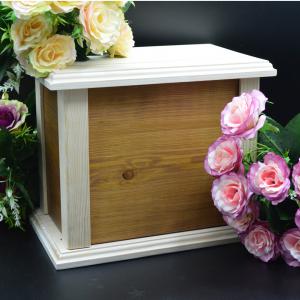 Tömör fa urna, dísz urnakoporsó dió és natur színben