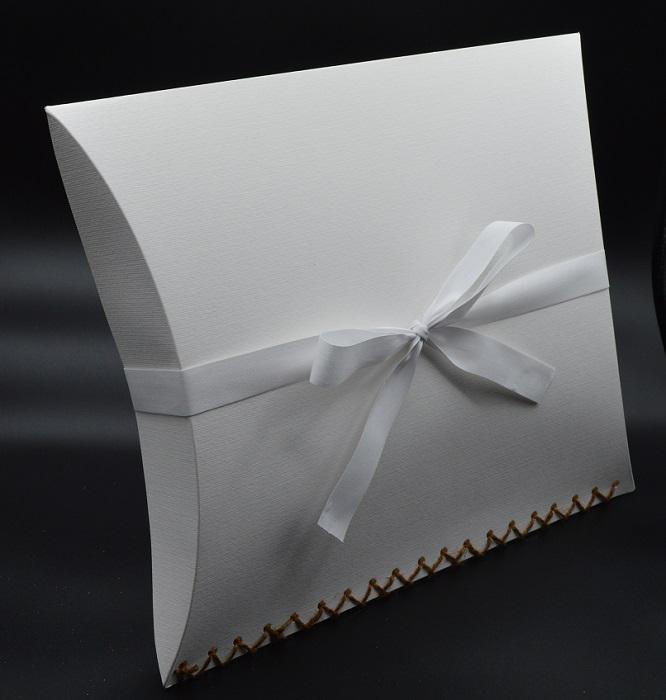 Urna szóró párna - fehér szalagos környezetbarát búcsúztatás