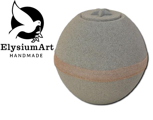 Vizi Urna gömb lebomló kvarc homok csillagos tetővel