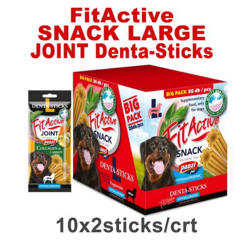 FitActive SNACK Denta-Sticks Hypoallergenic Joint "L" - jutalomfalat (kollagén, répa) kutyák részére (10dbx170g) - csak kartonra