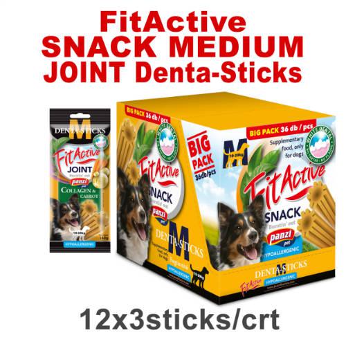 FitActive SNACK Denta-Sticks Hypoallergenic Joint "M" - jutalomfalat (kollagén, répa) kutyák részére (12dbx150g)