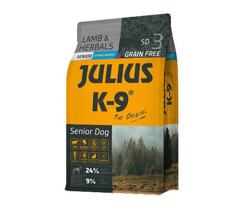 JULIUS K-9 3kg Utility Dog Hypoallergenic Lamb,herbals Senior (bárány,gyógynövény) száraztáp - Idős,túlsúlyos kutyák részére (Hipoallergén - 3kg)