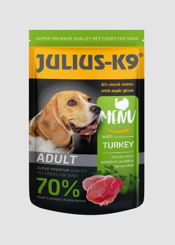 Julius-K9 Dog Adult Beef - nedveseledel (pulyka) felnőtt kutyák részére (12x125g)