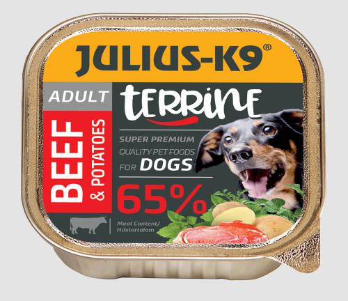 Julius-K9 Dog Terrine Adult Marha Burgonya - nedveseledel felnőtt kutyák részére (150g)