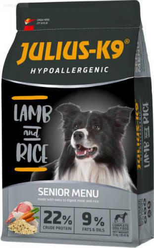 Julius K9 Hypoallergenic Lamb and Rice Senior/Light (bárány,rizs) száraztáp - Idős és/vagy túlsúlyos kutyák részére (Hipoallergén - 3kg)