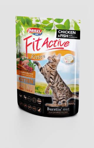 Panzi FitActive Cat Kitten (szárnyas,hal) száraztáp - Kölyök macskák részére (300g)