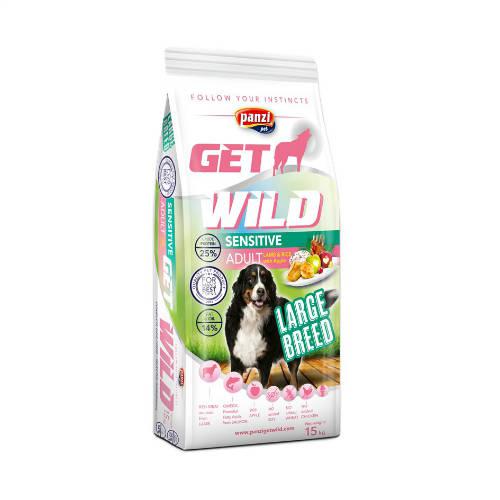 Panzi GetWild 15kg Adult LARGE BREED Sensitive Lamb (chicken&wheat; free)