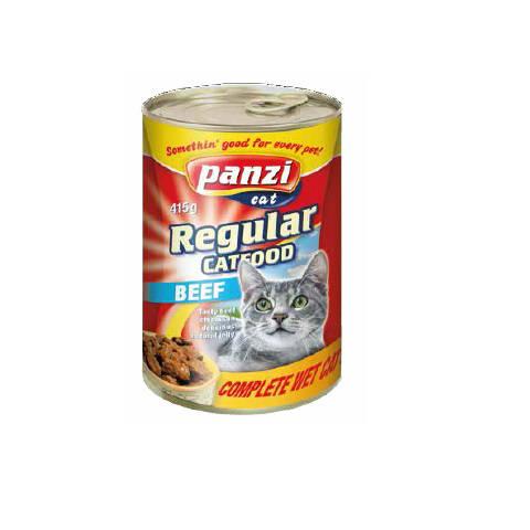 Panzi Regular Adult (marha) konzerv - Felnőtt macskák részére (415g)