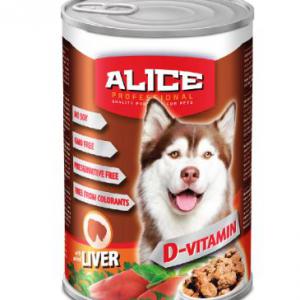 Alice Professional Dog konzerv - máj (1240g) nedves eledel kutyák részére