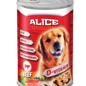 Alice Professional Dog konzerv - marha (1240g) nedves eledel kutyák részére