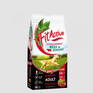 FitActive PURE Hypoallergenic marha,csipkebogyó száraztáp felnőtt kutyák részére (Hipoallergén - 12kg)