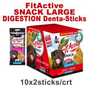 FitActive SNACK Denta-Sticks Hypoallergenic Digestion "L" - jutalomfalat (rozmaring, kurkuma) kutyák részére (10dbx170g)