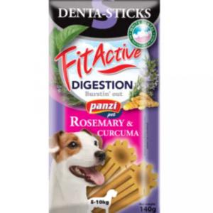 FitActive SNACK Denta-Sticks Hypoallergenic Digestion "S" - jutalomfalat (rozmaring, kurkuma) kutyák részére (140g)