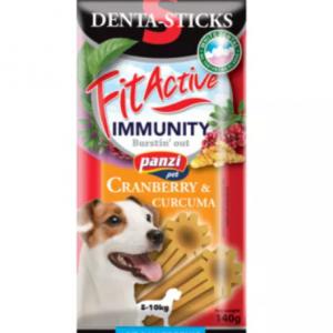 FitActive SNACK Denta-Sticks Hypoallergenic Immunity "S" - jutalomfalat (vörösáfonya, kurkuma) kutyák részére (140g)