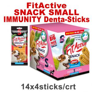 FitActive SNACK Denta-Sticks Hypoallergenic Immunity "S" - jutalomfalat (vörösáfonya, kurkuma) kutyák részére (14dbx140g)