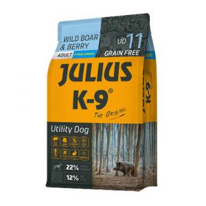 JULIUS K-9 3kg Utility Dog Hypoallergenic Wild boar,berry Adult (Vaddisznó,bogyók) száraztáp - Felnőtt kutyák részére (Hipoallergén - 3kg)