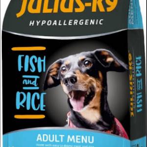 JULIUS K-9 Adult Hypoallergenic (hal,rizs) száraztáp - Ételallergiás felnőtt kutyák részére (Hipoallergén - 12kg)