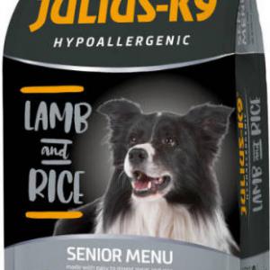 JULIUS K-9 Senior/Light Hypoallergenic (bárány,rizs) száraztáp - Idős és/ vagy túlsúlyos felnőtt kutyák részére (Hipoallergén - 12kg)