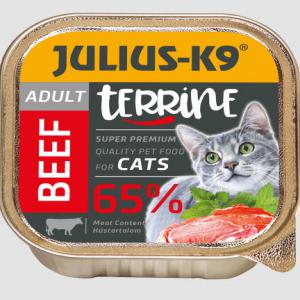 Julius-K9 Cat Terrine Adult Beef - nedveseledel (marha) felnőtt macskák részére (100g)