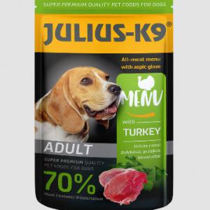 Julius-K9 Dog Adult Beef - nedveseledel (pulyka) felnőtt kutyák részére (12x125g)