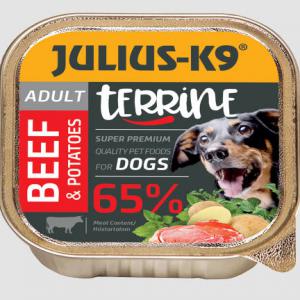 Julius-K9 Dog Terrine Adult Marha Burgonya - nedveseledel felnőtt kutyák részére (150g)