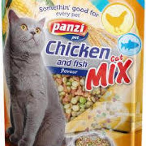 Panzi Cat-Mix Adult (csirke,hal) száraztáp - Felnőtt macskák részére (400g)