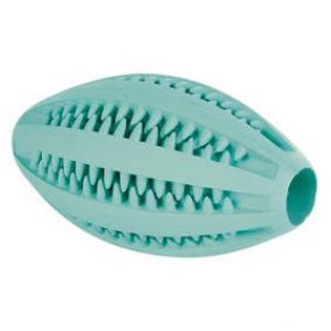 Trixie Denta Fun Fogtisztító Rugby menta labda 11cm - kutyák részére