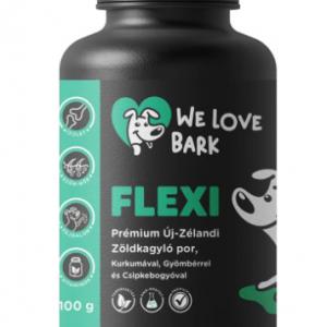We Love Bark Flexi- Új Zélandi zöldkagyló kurkumával, gyömbérrel és csipkebogyóval 100g