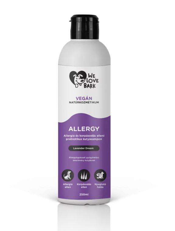 We Love Bark Allergy allergia elleni gyógyhatású prebiotikus kutyasampon 250 ml