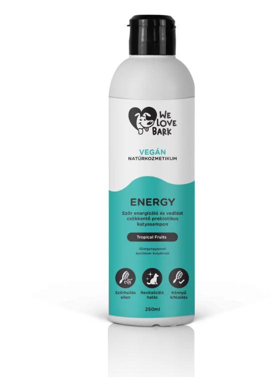 We Love Bark Energy vedlés csökkentő prebiotikus kutyasampon 250ml