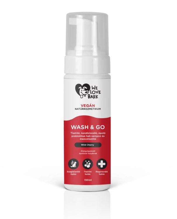 We Love Bark Wash&Go; prebiotikus víz nélküli kutyasampon 150ml