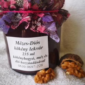 Mézes-diós Kökénylekvár 250 gr