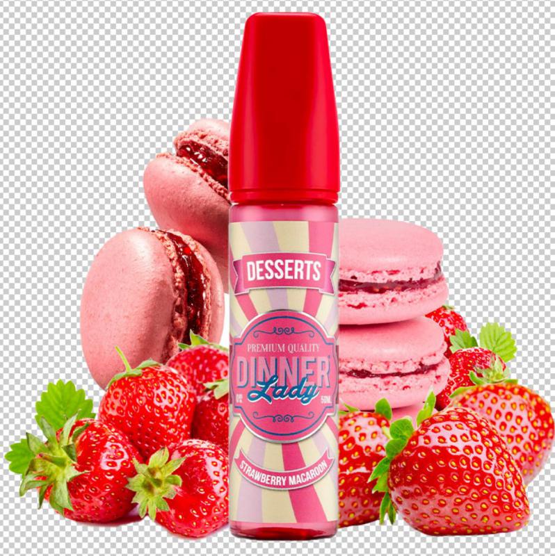 ( 1192.-)  Dinner Lady-Strawberry Macaroon  30ml