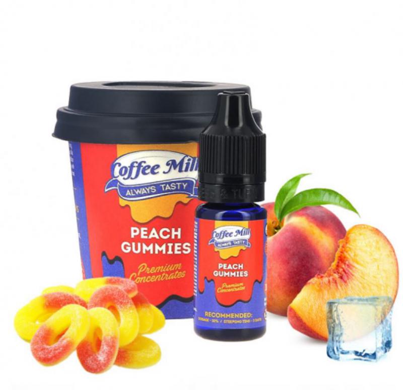 ( 364.-)  Coffee Mill - Peach Gummies  10ml