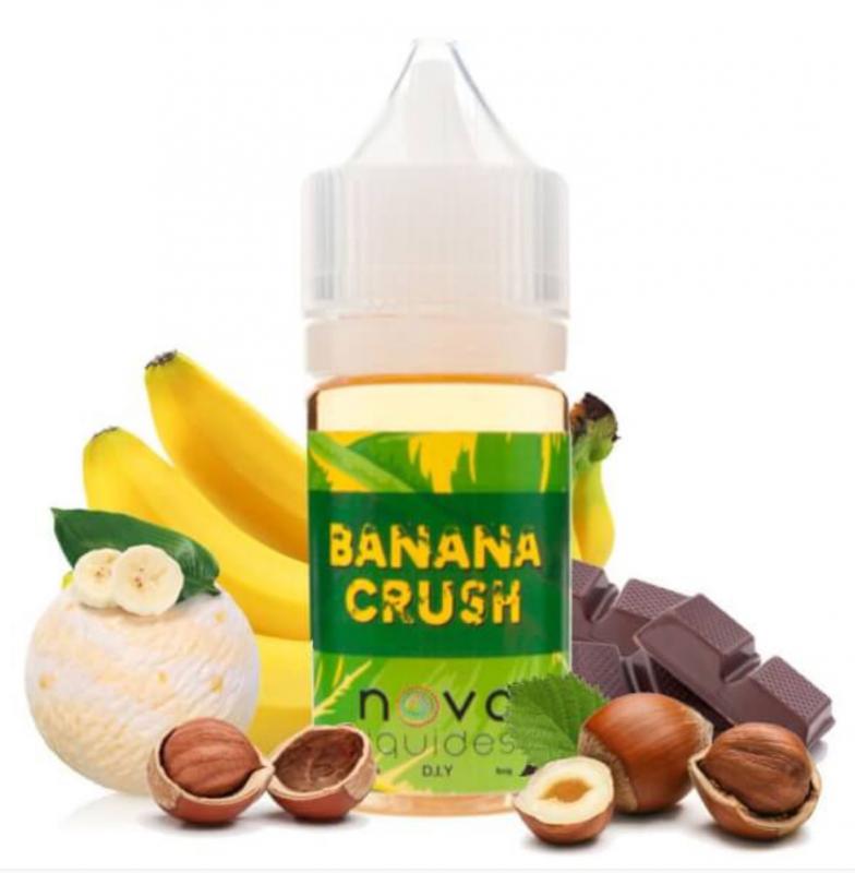 ( 429.-)     Nova - Banana Crush-Banános csokis mogyorós.-(10ml)